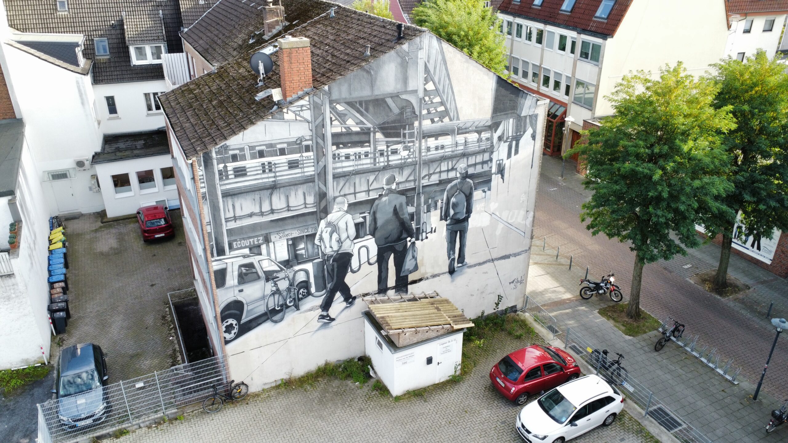 Boys in the Hood bei der EmsSideGallery in Rheine