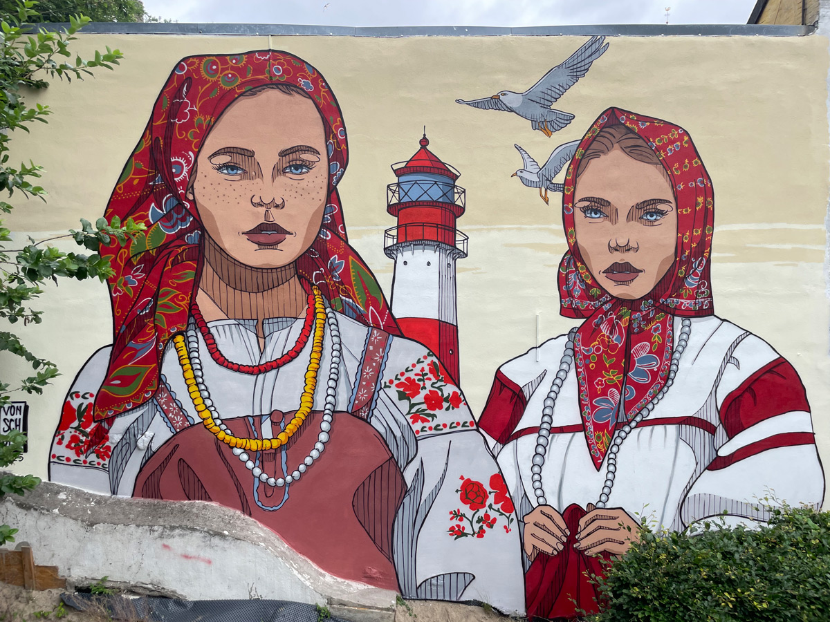 Danish Pattern – Mural von Bjoern von Schulz in Flensburg