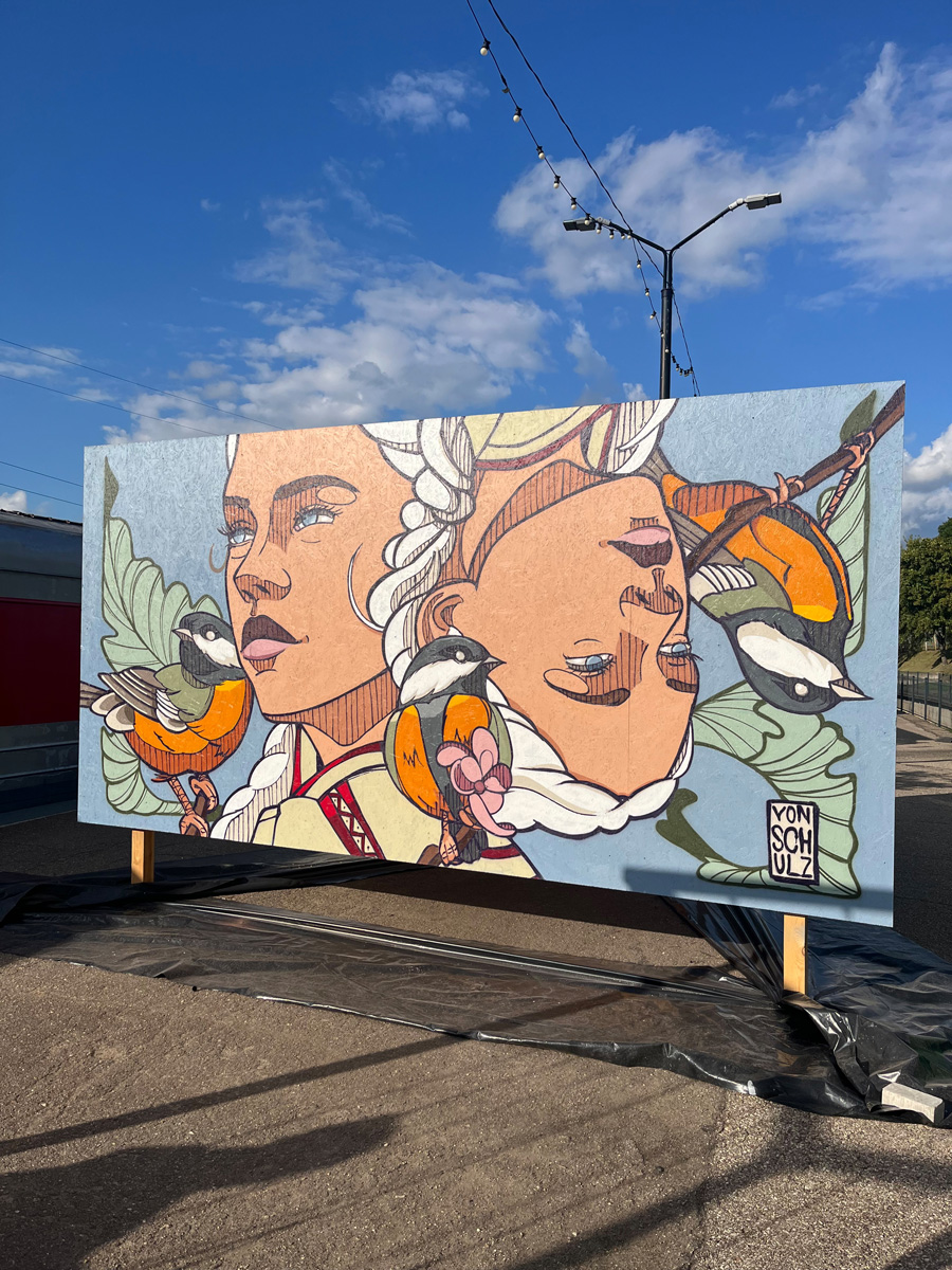 Detailansicht Great Tit beim Meeting of Styles Vilnius